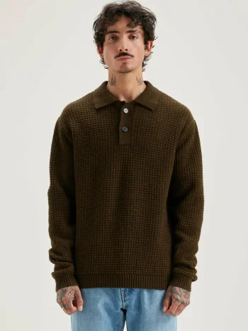 Sale Bellerose Allos Polo-style Trui Olive