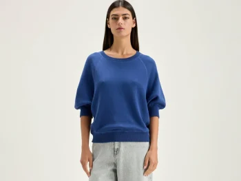 Outlet Bellerose Anglet Ronde-hals Trui Blue Jeans