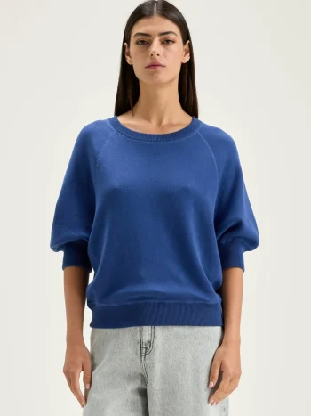 Outlet Bellerose Anglet Ronde-hals Trui Blue Jeans