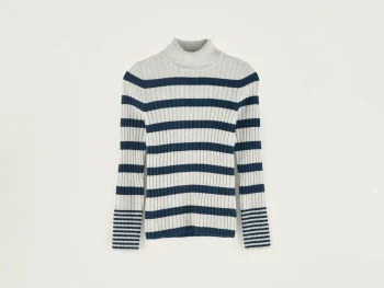 Hot Bellerose Ayre Hoge Hals Trui Blue Jeans / Multicolor