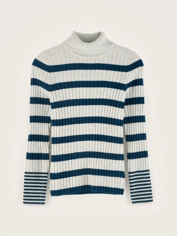 Hot Bellerose Ayre Hoge Hals Trui Blue Jeans / Multicolor