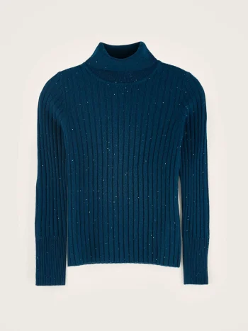 New Bellerose Ayre Hoge Hals Trui Blue Jeans