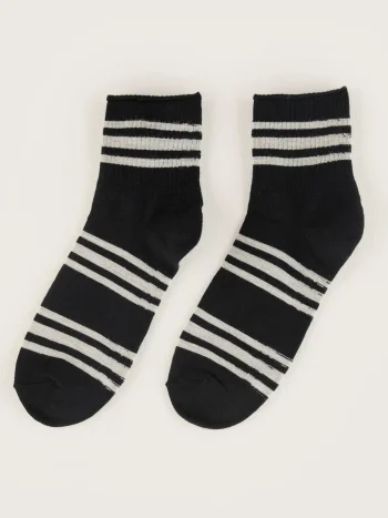 Outlet Bellerose Bitia Enkel Sokken Black / Natural