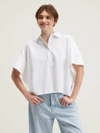 Online Bellerose Cairn Mouwloos Hemd White