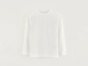 New Bellerose Camo Lange Mouwen T-shirt White