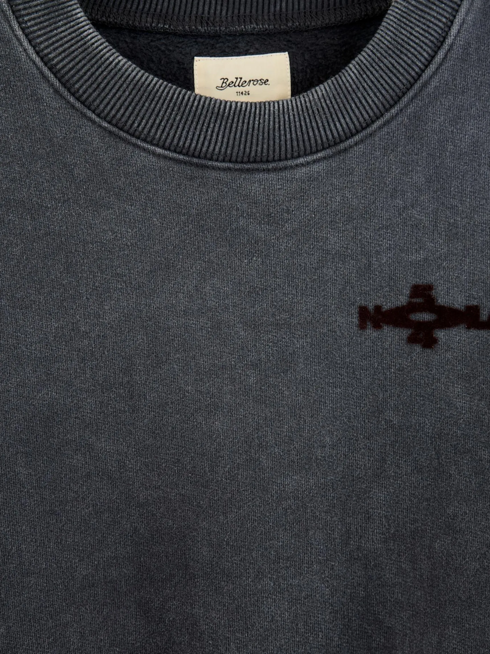 chami-ronde-hals-sweatshirt-pCreeycN-2.webp Sale Bellerose Chami Ronde Hals Sweatshirt Black Sand