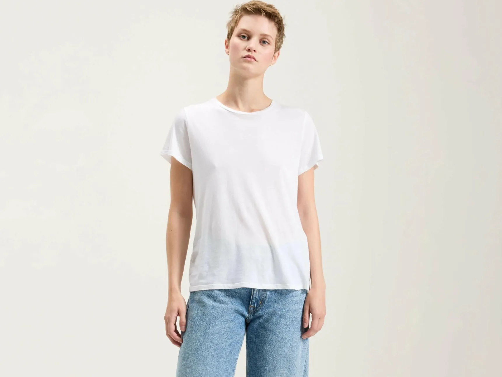 covi-korte-mouwen-t-shirt-dZjjvGgc-0.webp Clearance Bellerose Covi Korte Mouwen T-shirt White