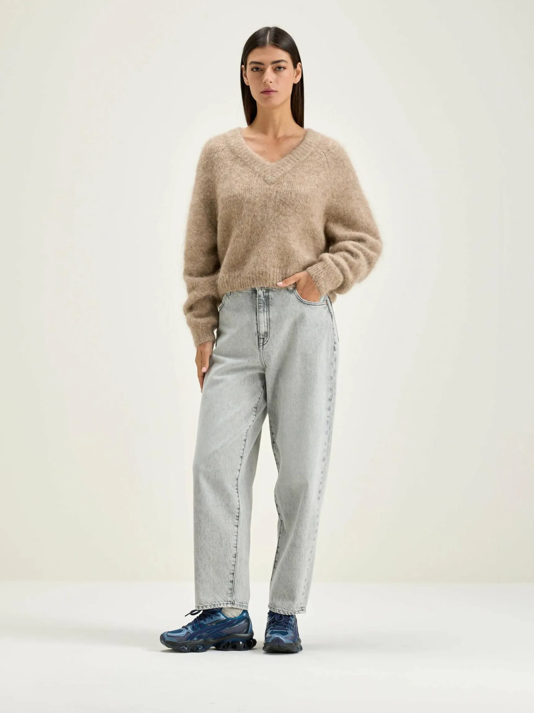 daruz-cropped-trui-ggrnVcWD-2.webp Fashion Bellerose Daruz Cropped Trui Beige Mélangé