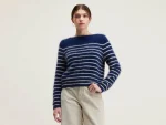 Best Bellerose Dato Angora-mix Trui Cream / Indigo