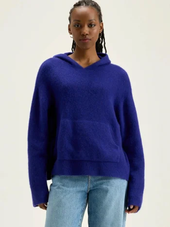 Fashion Bellerose Dera Gebreide Hoodie Iris Bloom