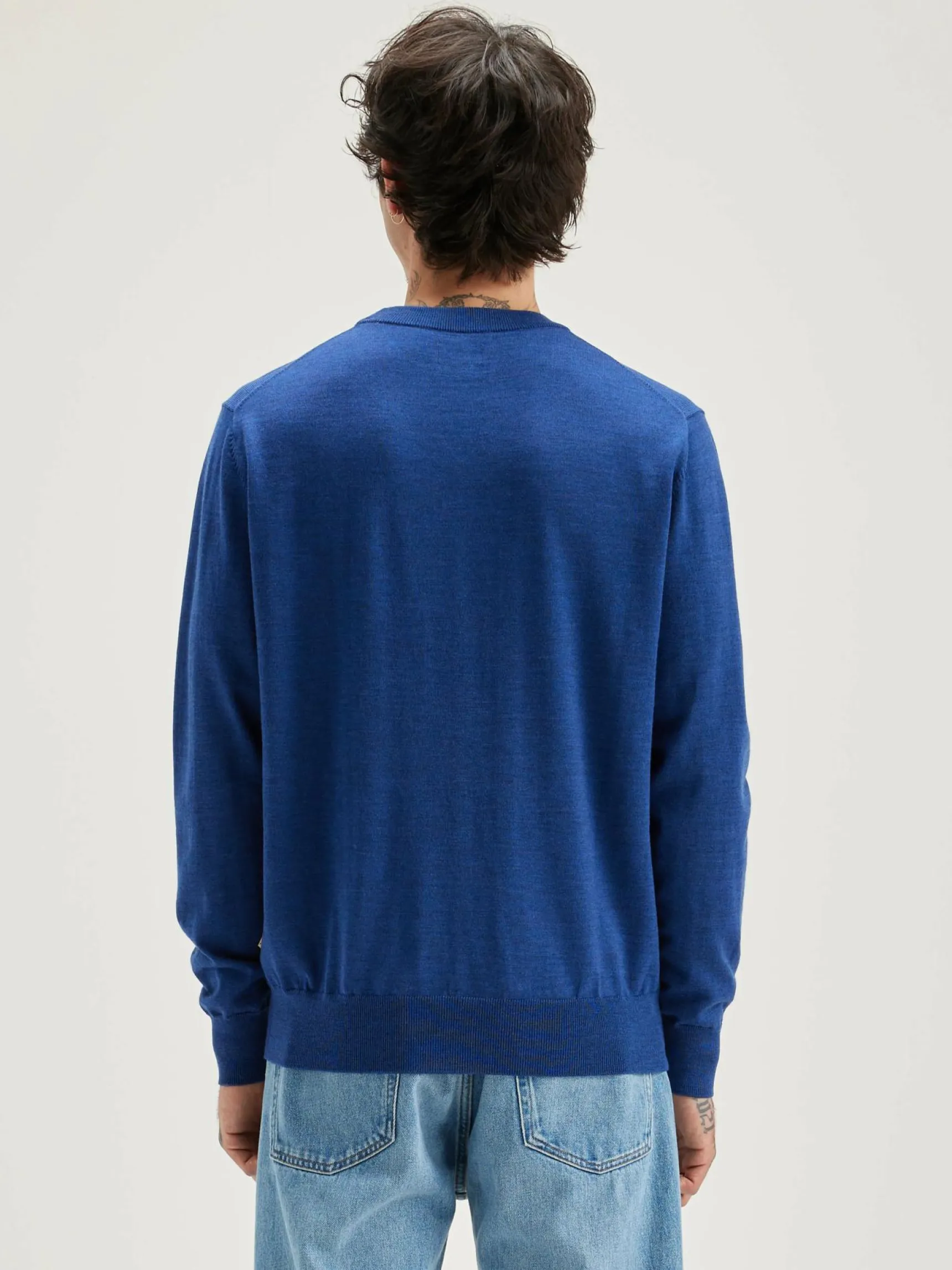 dilliv-ronde-hals-trui-JUoBLoMP-3.webp Clearance Bellerose Dilliv Ronde Hals Trui Blue Mix