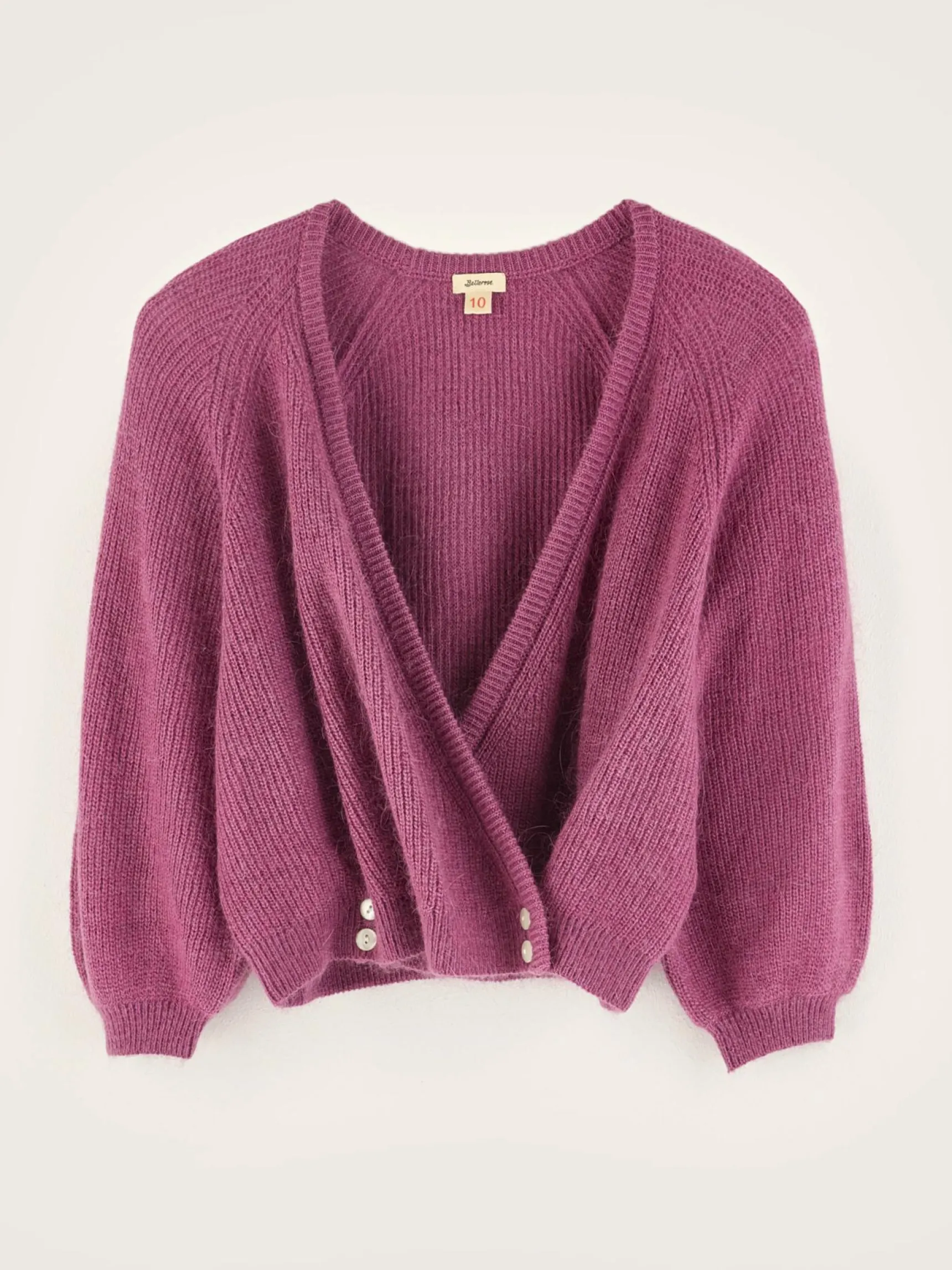 dioph-v-hals-wikkelcardigan-TSSLPiem-1.webp Discount Bellerose Dioph V-hals Wikkelcardigan Lychee