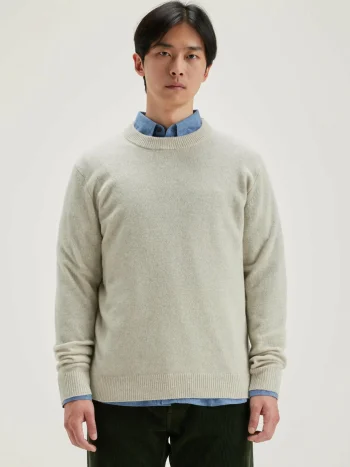 New Bellerose Donoon Ronde Hals Trui Oyster