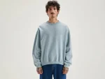 Fashion Bellerose Fabien Ronde Hals Sweatshirt Chambray