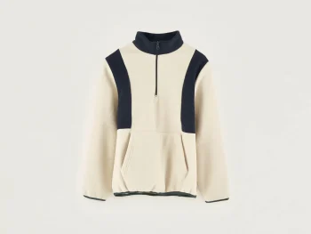 New Bellerose Faris Sweatshirt Met Rits Sugarcane