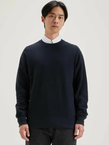 Clearance Bellerose Flake Ronde Hals Sweatshirt Navy