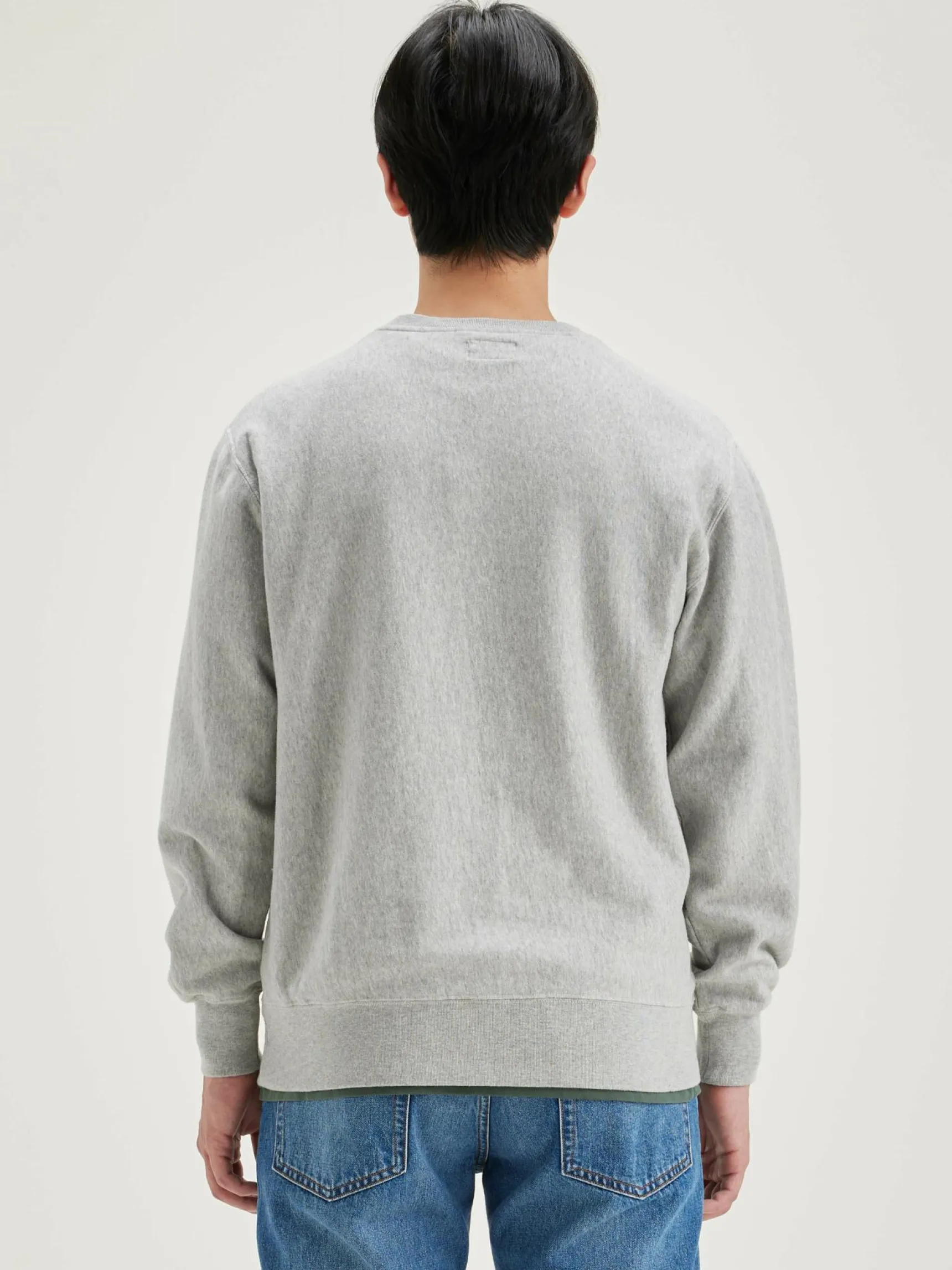 flake-ronde-hals-sweatshirt-vGGDzORw-3.webp Fashion Bellerose Flake Ronde Hals Sweatshirt Heather Grey