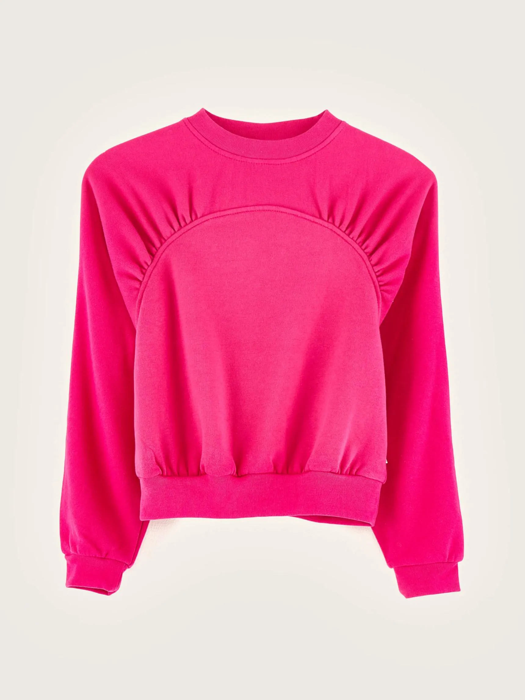 floris-ronde-hals-sweatshirt-QgWAkeSg-1.webp Sale Bellerose Floris Ronde Hals Sweatshirt Fushia