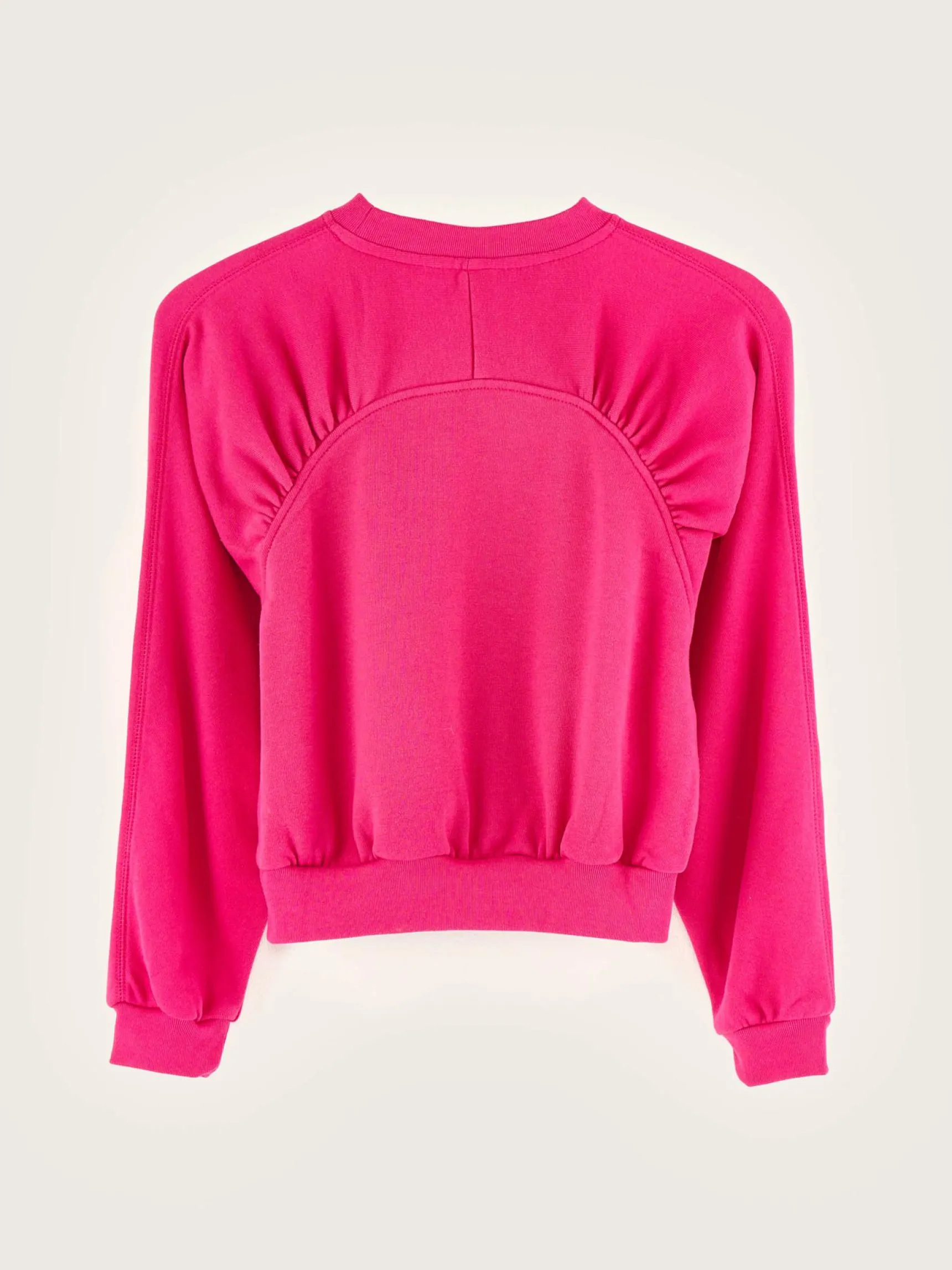 floris-ronde-hals-sweatshirt-QgWAkeSg-3.webp Sale Bellerose Floris Ronde Hals Sweatshirt Fushia