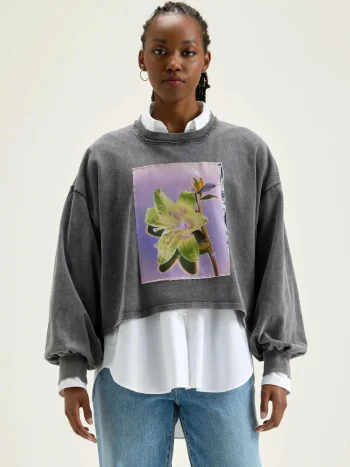 Online Bellerose Franco Pofmouwen T-shirt Black Beauty