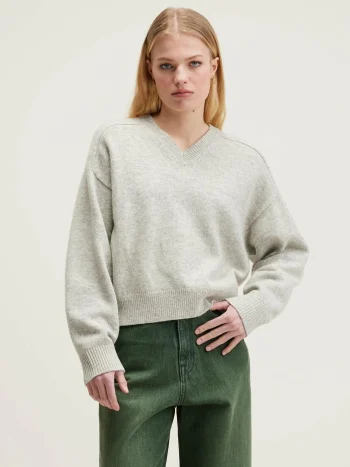 Outlet Bellerose Gador Boxy Trui Oyster