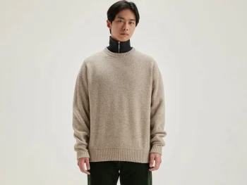 New Bellerose Gatem Ronde Hals Trui Oatmeal