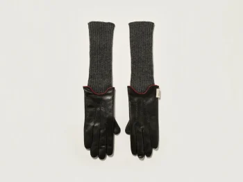 Clearance Bellerose Gia Leren Handschoenen Black