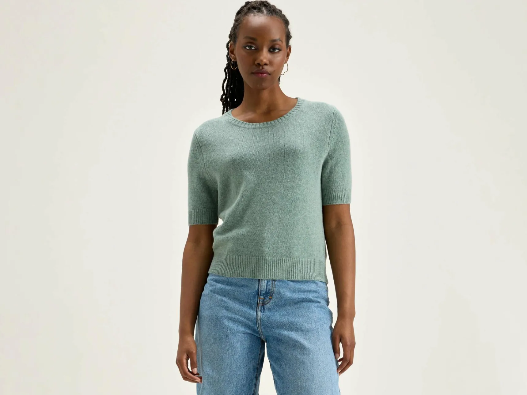 giwco-korte-mouwen-trui-AfmPhRiD-0.webp Hot Bellerose Giwco Korte Mouwen Trui Rain Blue