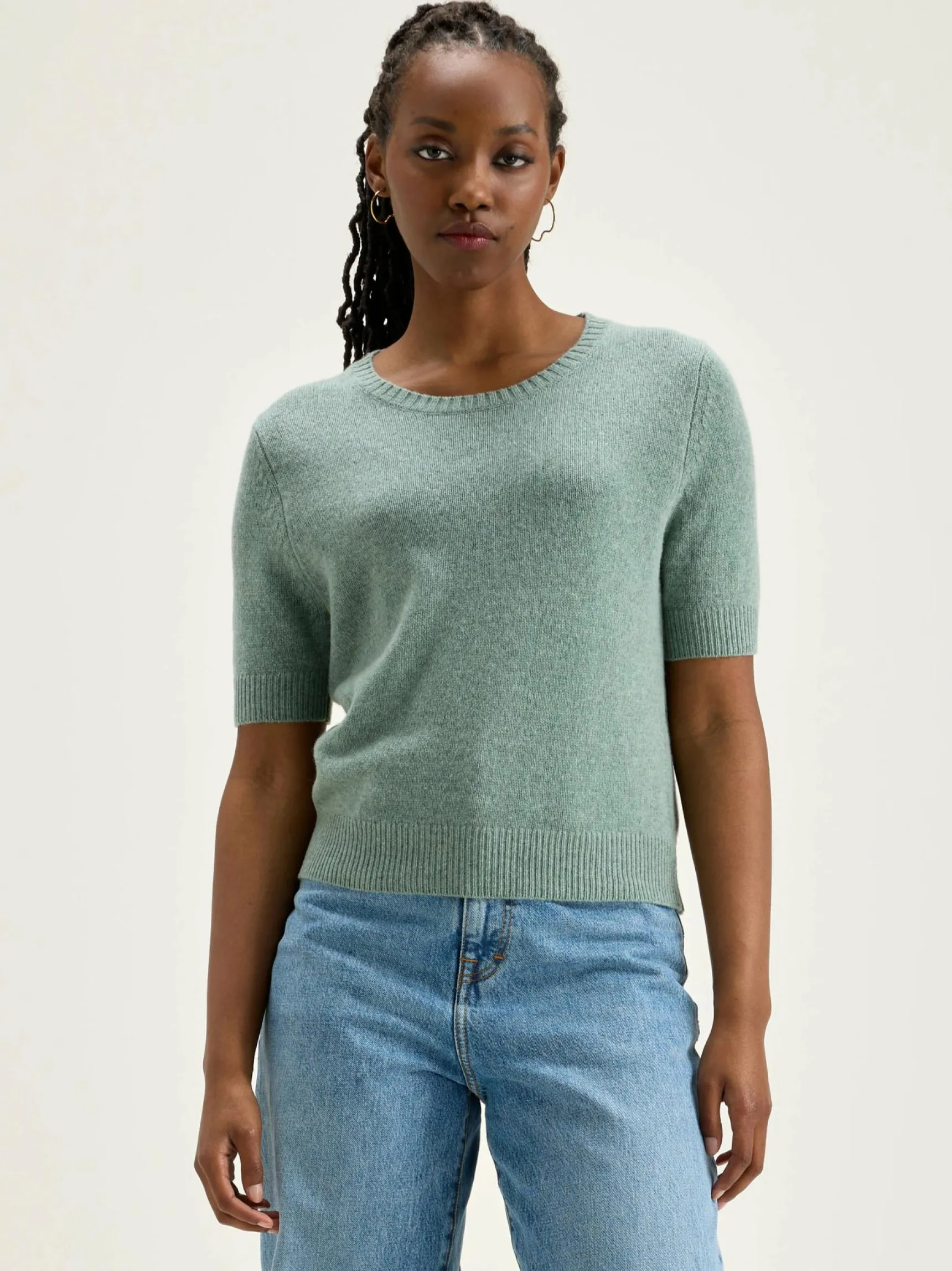 giwco-korte-mouwen-trui-AfmPhRiD-1.webp Hot Bellerose Giwco Korte Mouwen Trui Rain Blue