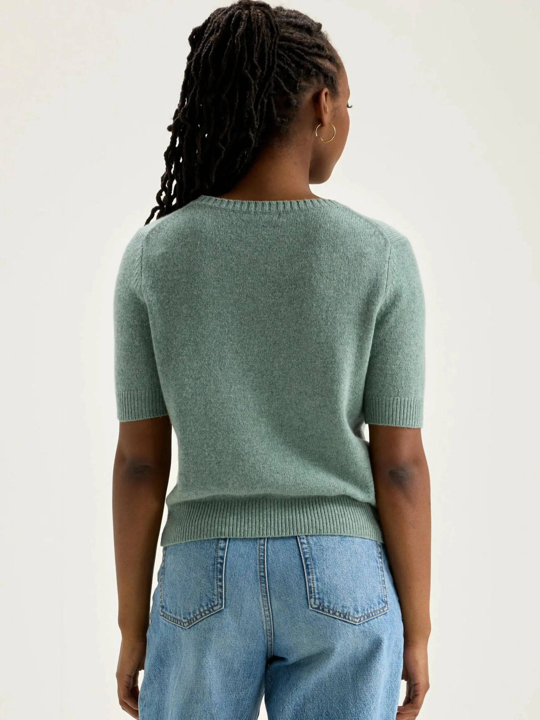 giwco-korte-mouwen-trui-AfmPhRiD-3.webp Hot Bellerose Giwco Korte Mouwen Trui Rain Blue