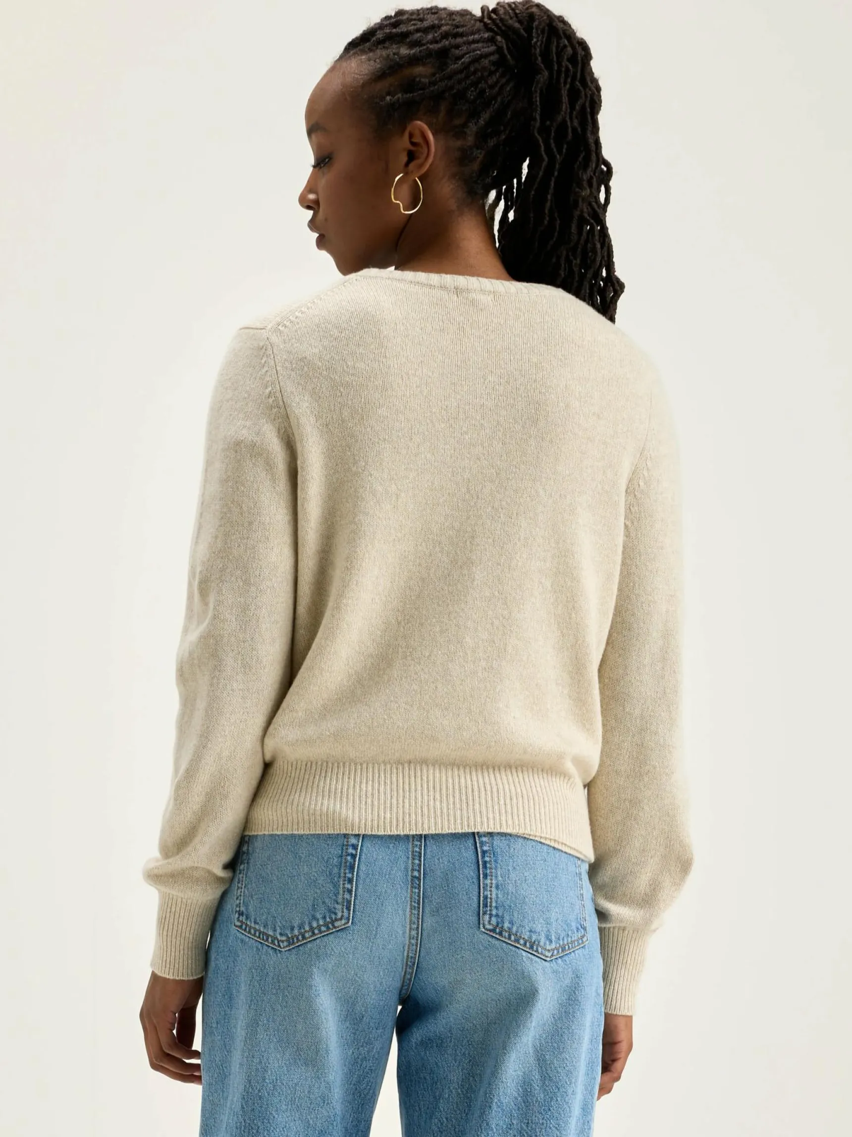 giwes-ronde-hals-cardigan-EFQGhcAa-3.webp Outlet Bellerose Giwes Ronde Hals Cardigan Sugarcane