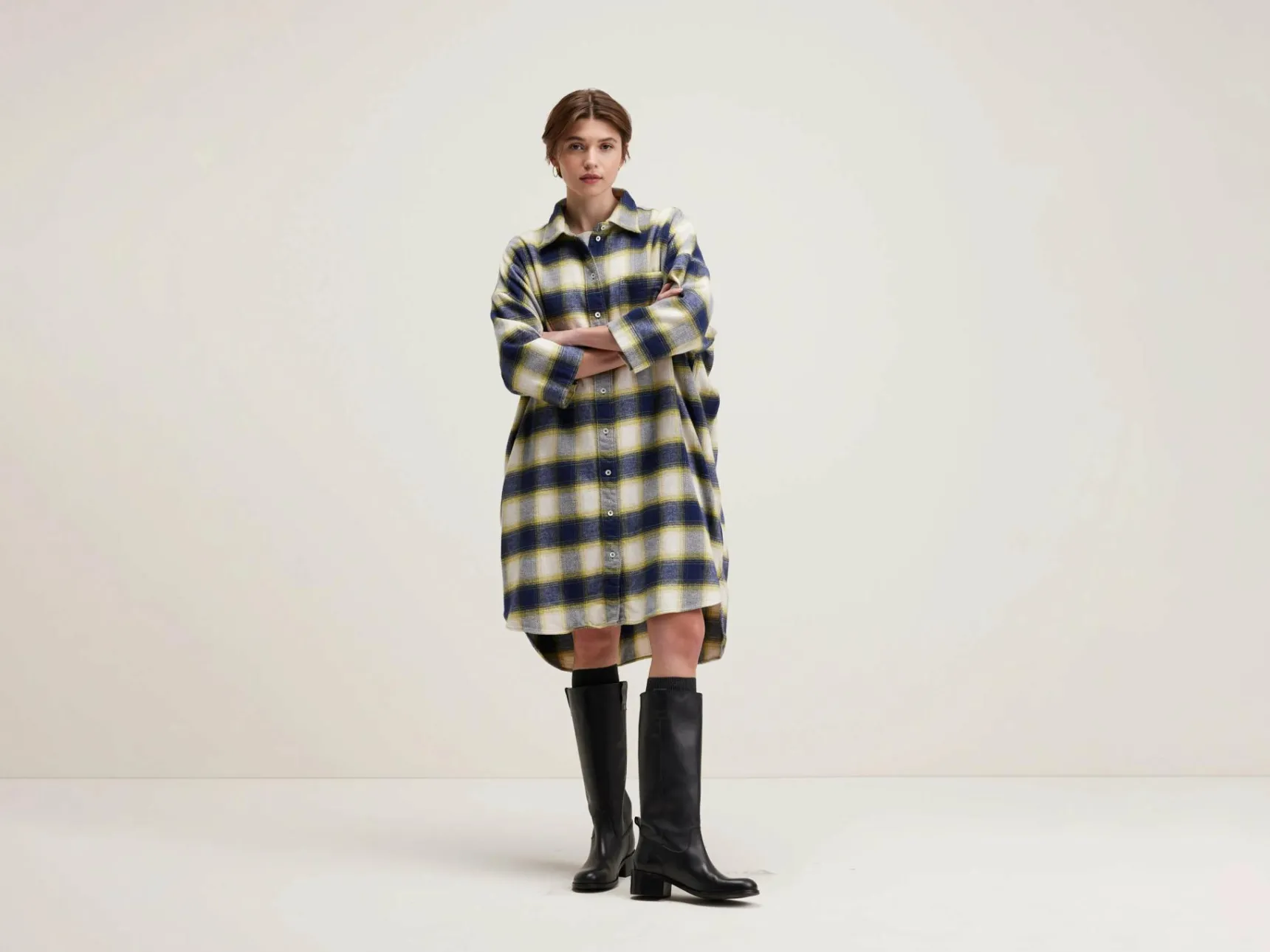 gladys-hemdjurk-CoClUsmt-0.webp Hot Bellerose Gladys Hemdjurk Blueberry / Fluo / Shell