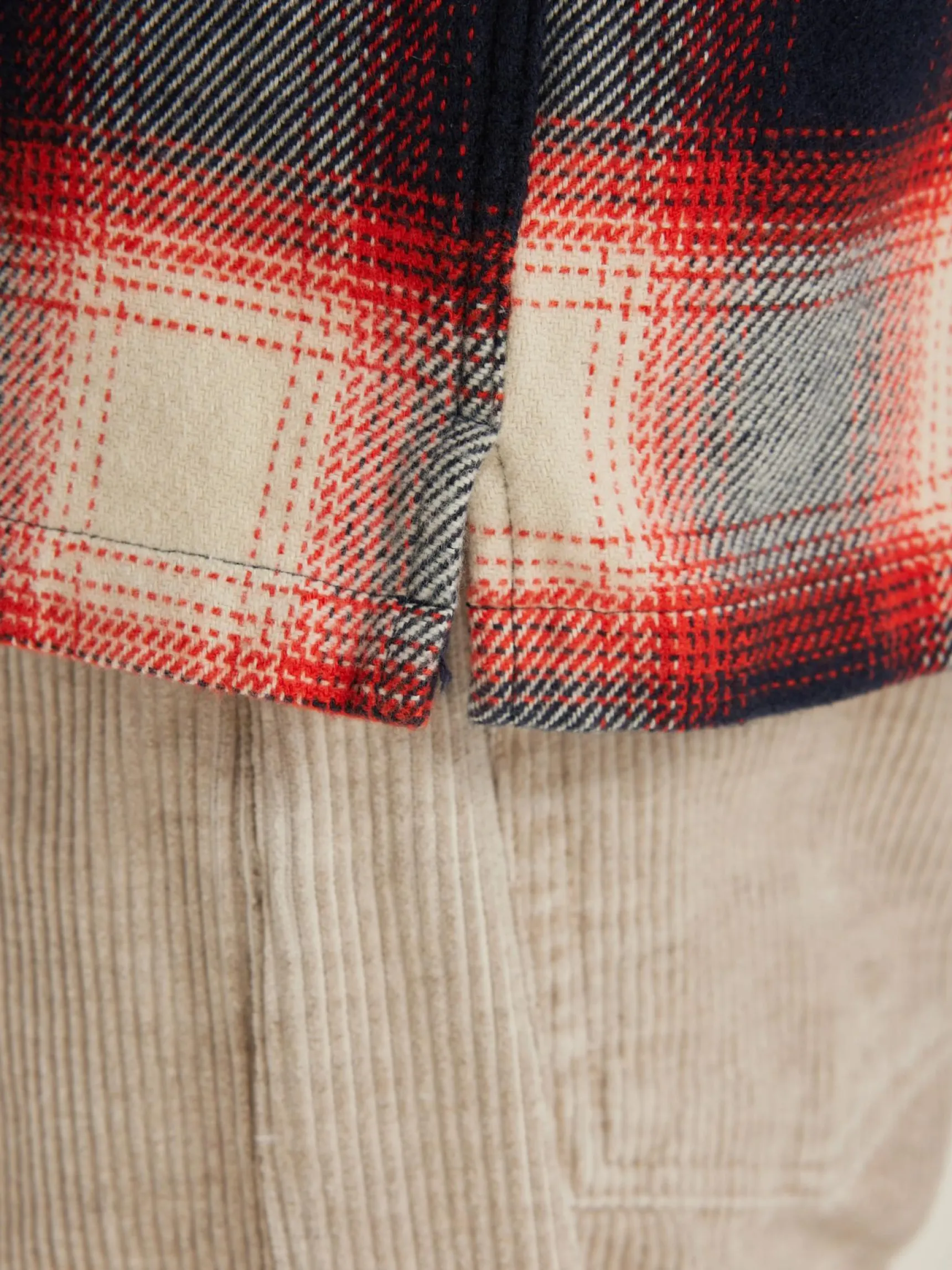 goney-geruit-overhemd-jwPayYIf-4.webp Discount Bellerose Goney Geruit Overhemd Blueberry / Hot Sauce