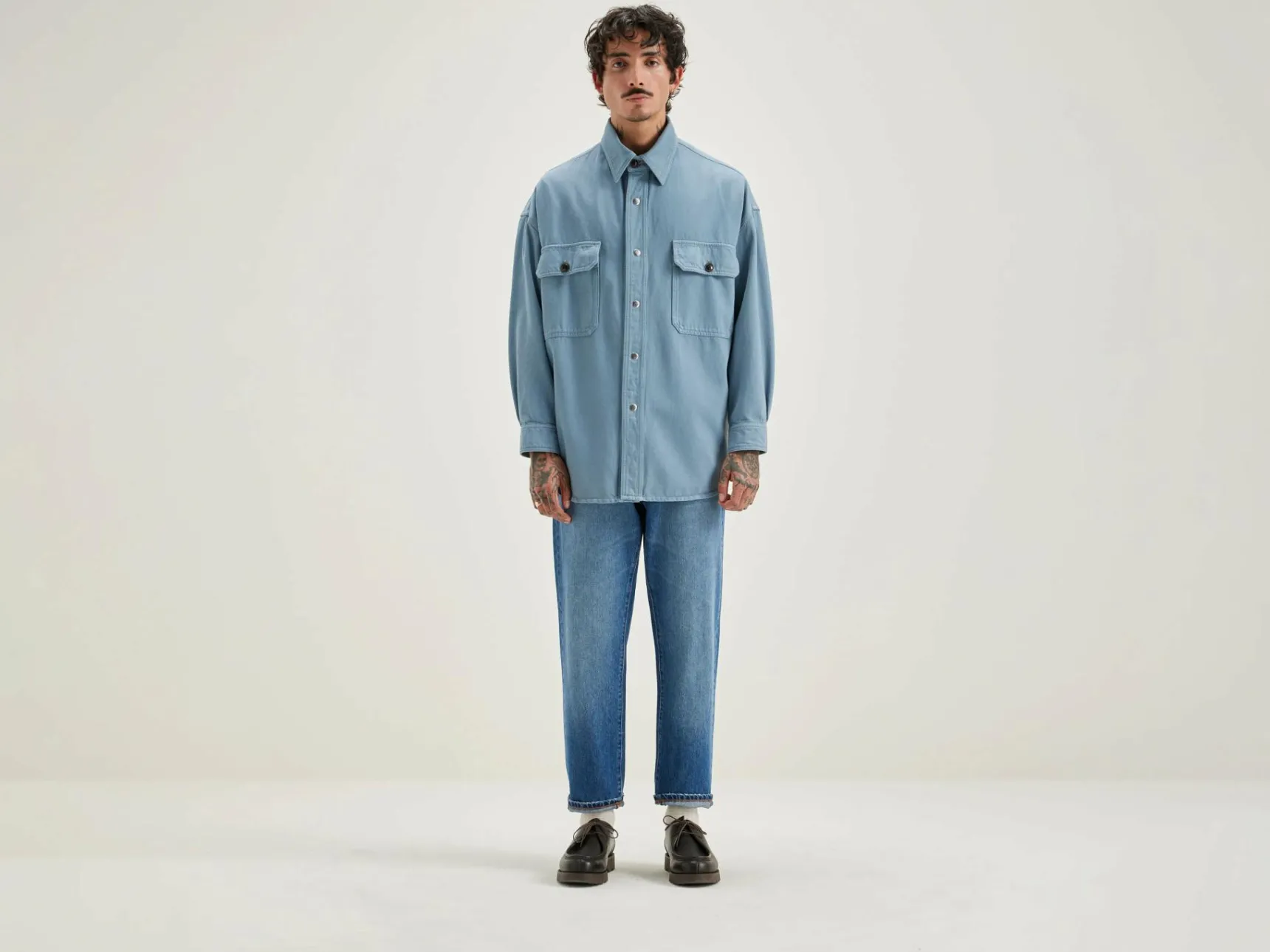 grown-denim-overhemd-vJfTJOSs-0.webp Clearance Bellerose Grown Denim Overhemd Chambray