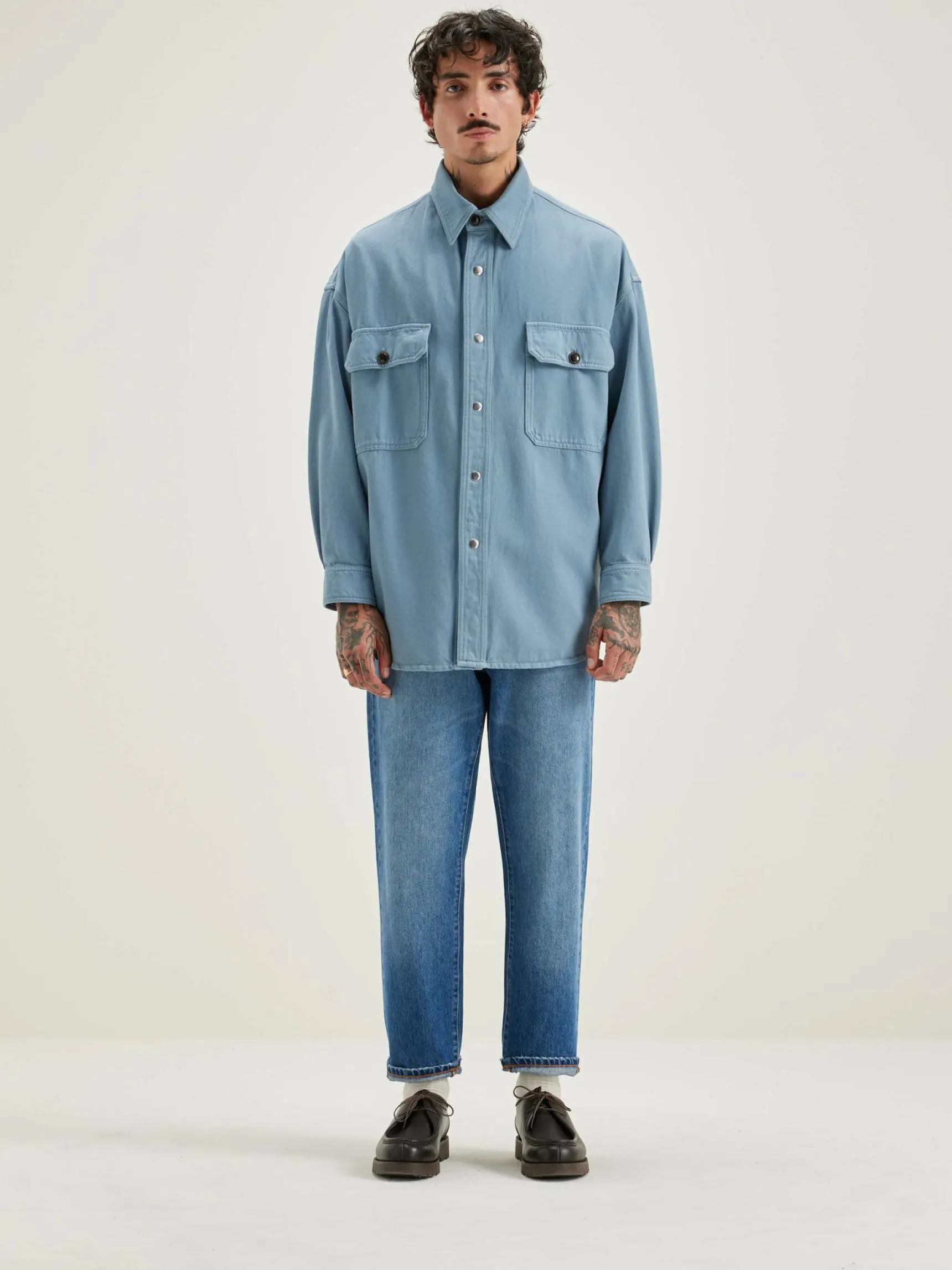 grown-denim-overhemd-vJfTJOSs-1.webp Clearance Bellerose Grown Denim Overhemd Chambray