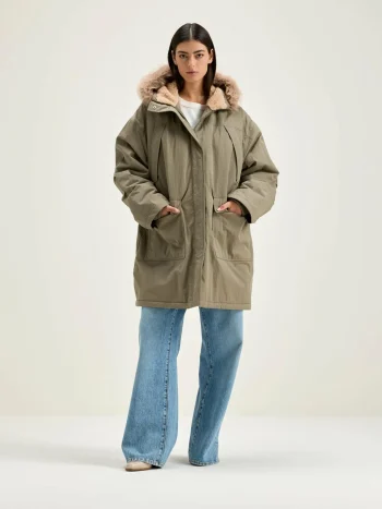 Fashion Bellerose Hoggar Duffel Parka Dust