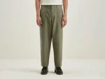 New Bellerose Kargo Relaxed Cropped Broek Dusty Olive