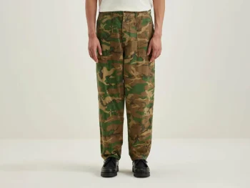 New Bellerose Kargo Relaxed Cropped Broek Amber / Army