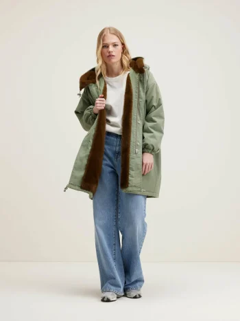 Best Bellerose Laos Parka Met Capuchon Eucalyptus
