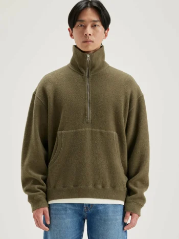 Discount Bellerose Mabro Sweatshirt Met Rits Military