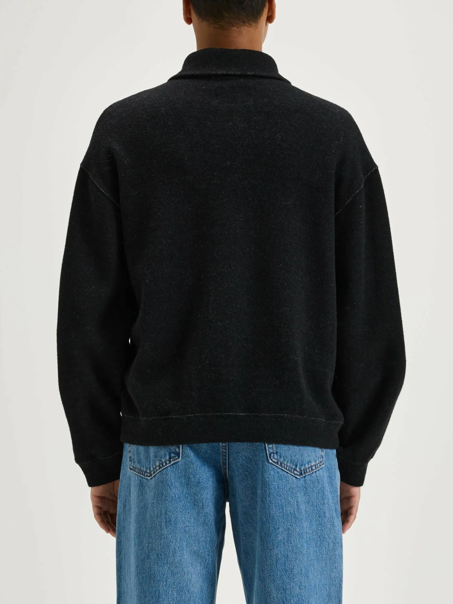 mabro-sweatshirt-met-rits-iFWjazOF-3.webp Clearance Bellerose Mabro Sweatshirt Met Rits Black