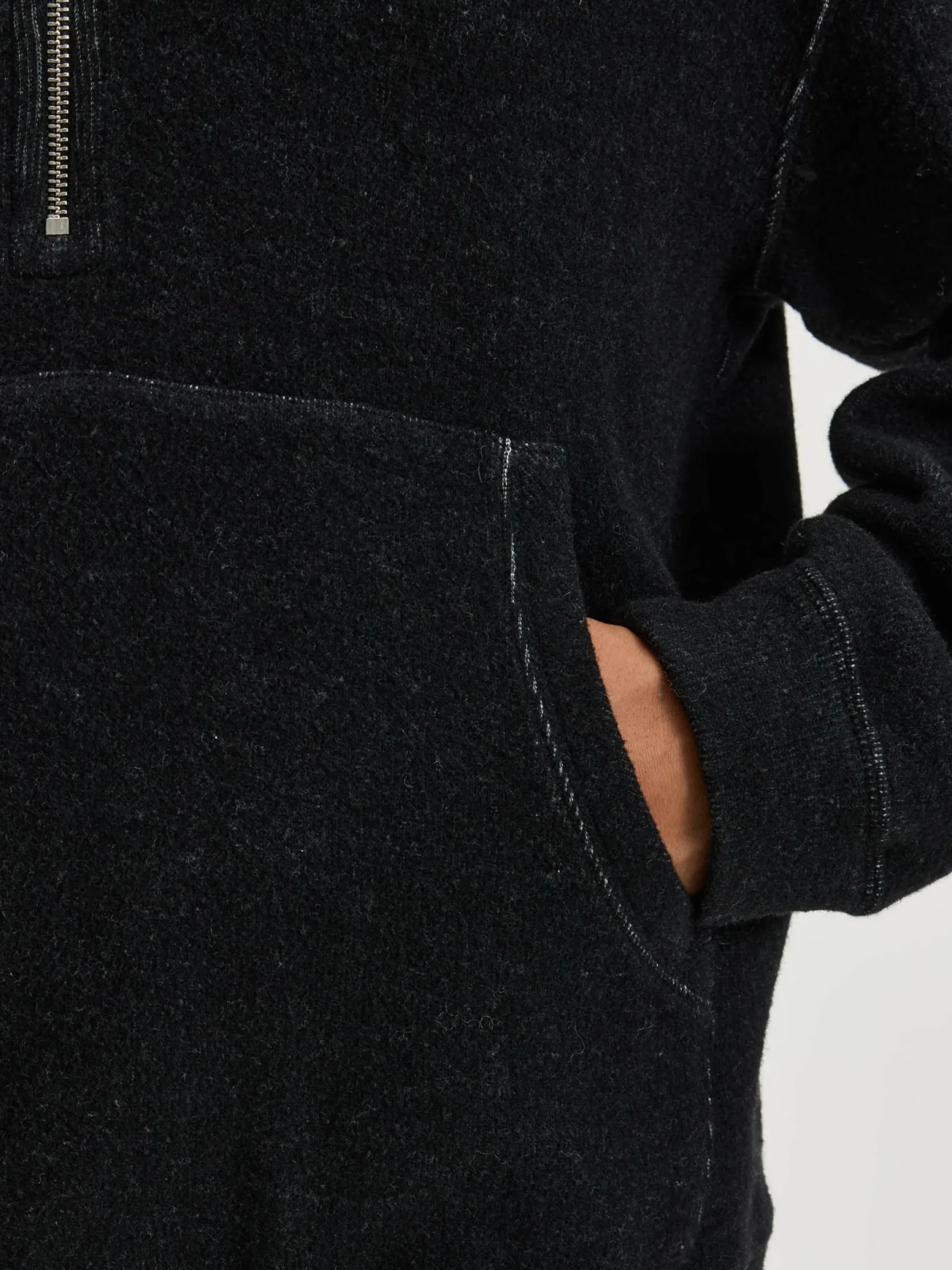 mabro-sweatshirt-met-rits-iFWjazOF-5.webp Clearance Bellerose Mabro Sweatshirt Met Rits Black