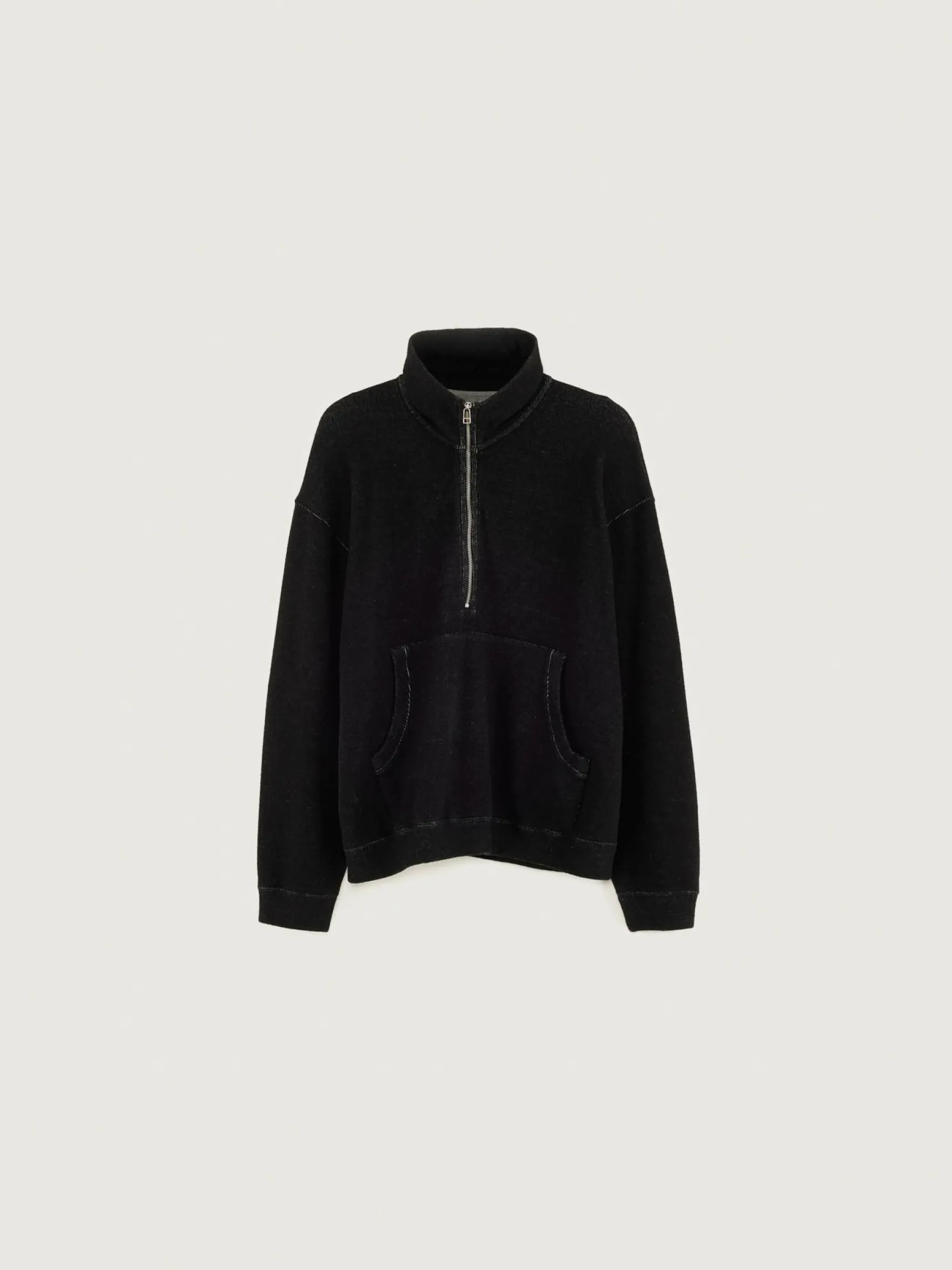 mabro-sweatshirt-met-rits-iFWjazOF-6.webp Clearance Bellerose Mabro Sweatshirt Met Rits Black