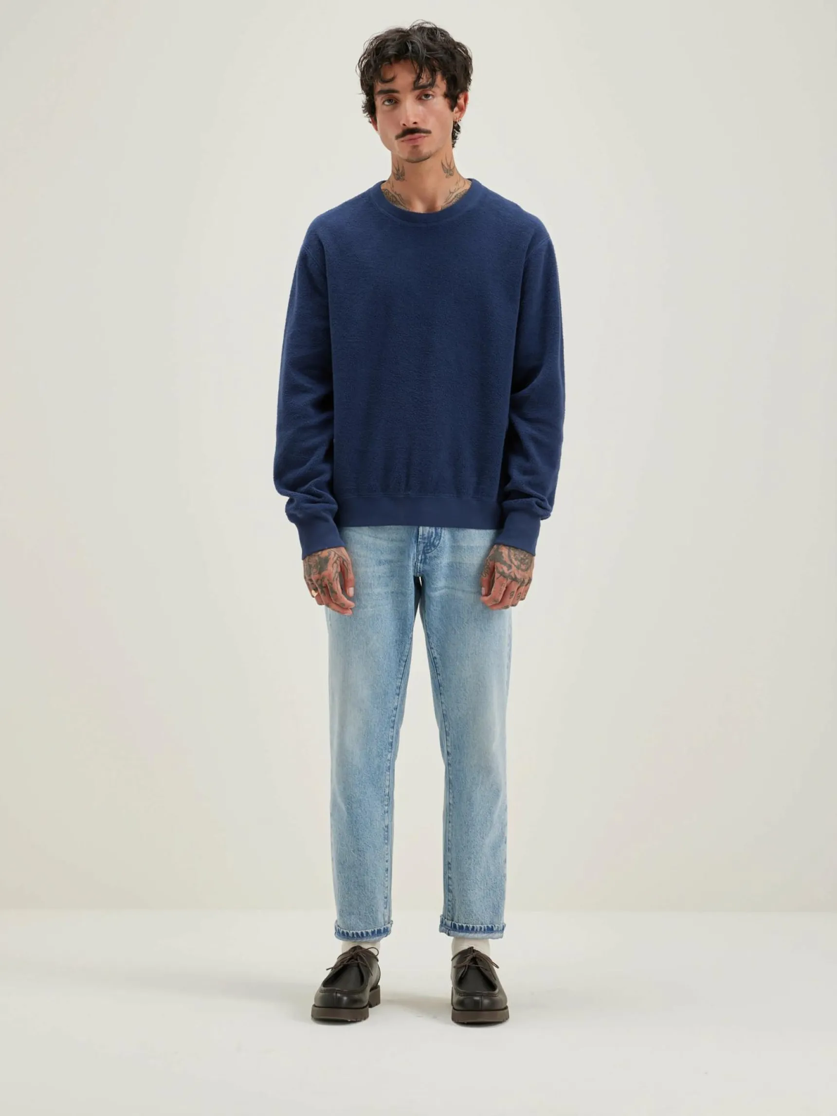 matt-ronde-hals-sweatshirt-WRnOXTHl-2.webp Clearance Bellerose Matt Ronde Hals Sweatshirt Ink