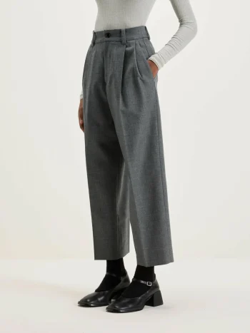 New Nicholson & Nicholson Port Rechte Broek Van Wol