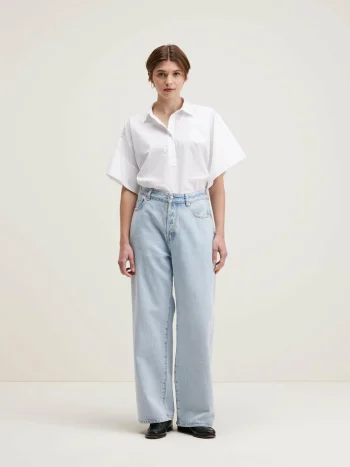 Fashion Bellerose Paty Wijde Jeans Used Light Blue