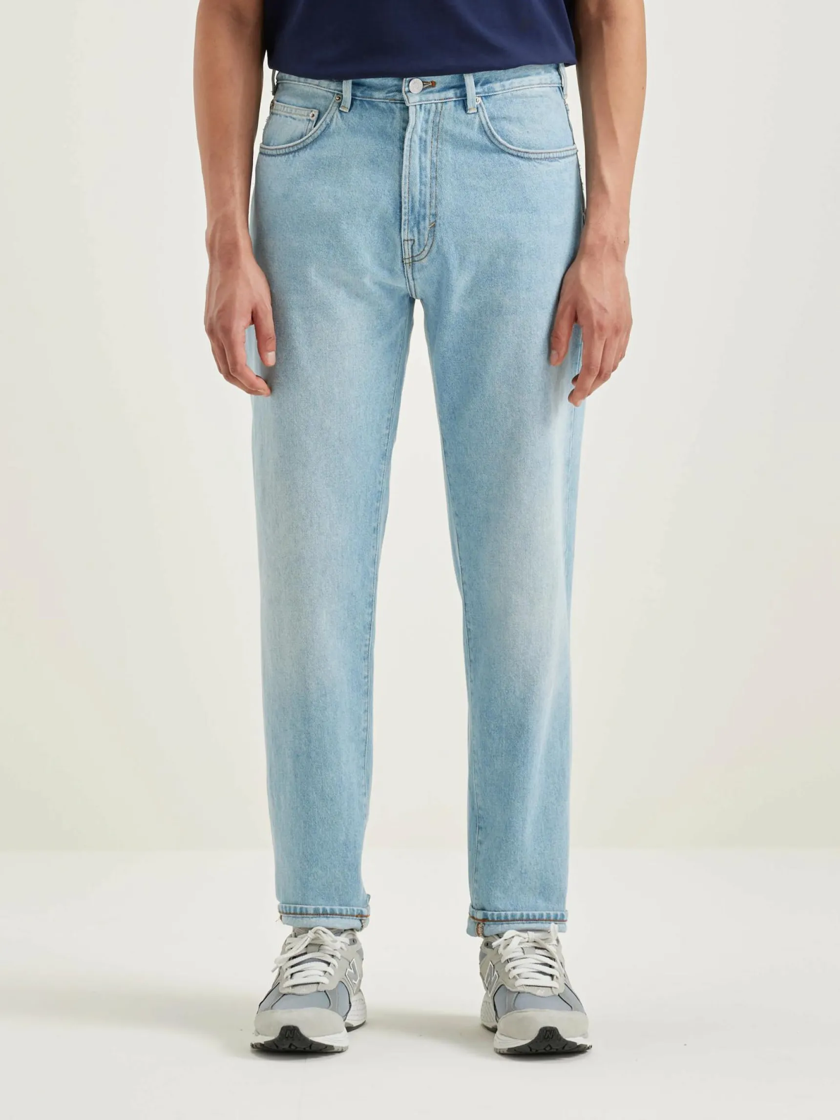 peeg-tapered-jeans-HyUcfhSq-1.webp Sale Bellerose Peeg Tapered Jeans Vintage Light Blue