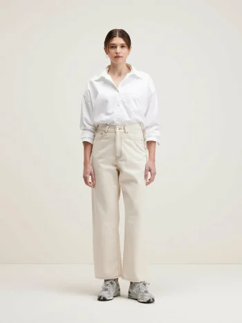 Sale Bellerose Poker Wijde Jeans Natural