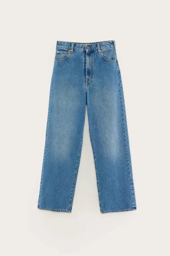 Fashion Bellerose Poker Wijde Jeans Stone Wash