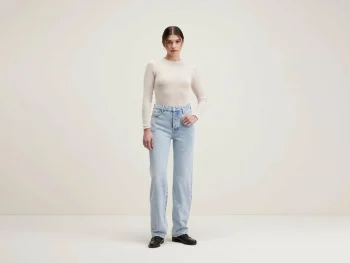 Outlet Bellerose Pony Lange Rechte Jeans Used Light Blue